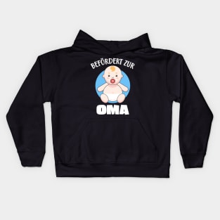 Befördert zur Oma Familie Geburt Enkel Baby Kids Hoodie